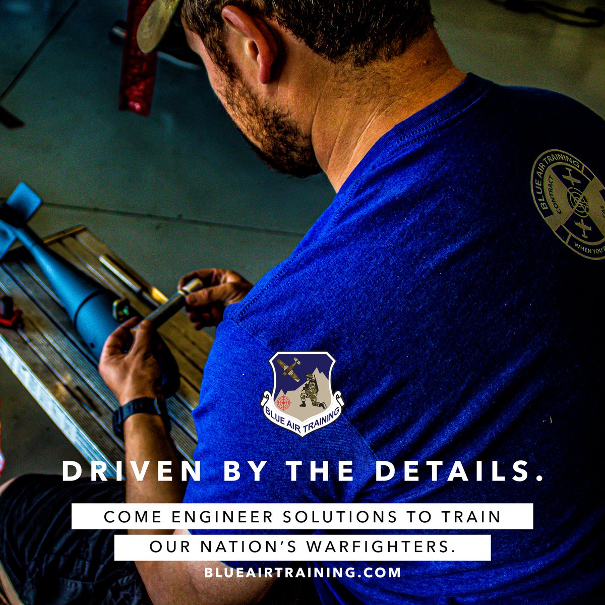BlueAirTrng's tweet image. Driven by the details. Learn more about joining Blue Air Training's elite team of #aviation maintainers today. Come engineer solutions to train our Nation's warfighters. 
#airforce #navy #army #marines #coastguard #nationalguard #reserves #nowhiring #avionics #maintainer