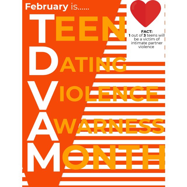 LSHphilly's tweet photo. February is Teen Dating Violence Awareness Month. Dating abuse can happen to anyone, so we’ll be sharing resources for teens and parents all month long, as well as events & ways to get involved. If you feel unsafe, call the free DV hotline today: 866-723-3014 #tdvam #lshphilly https://t.co/rItBw3QoOI