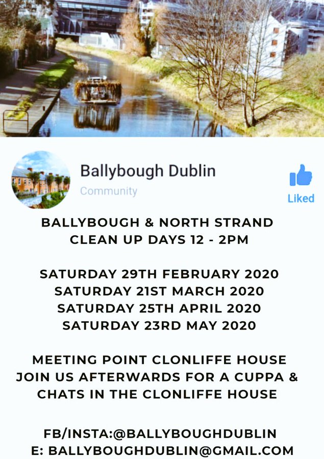 Ballybough & North Strand Clean Up Dates!  All Welcome