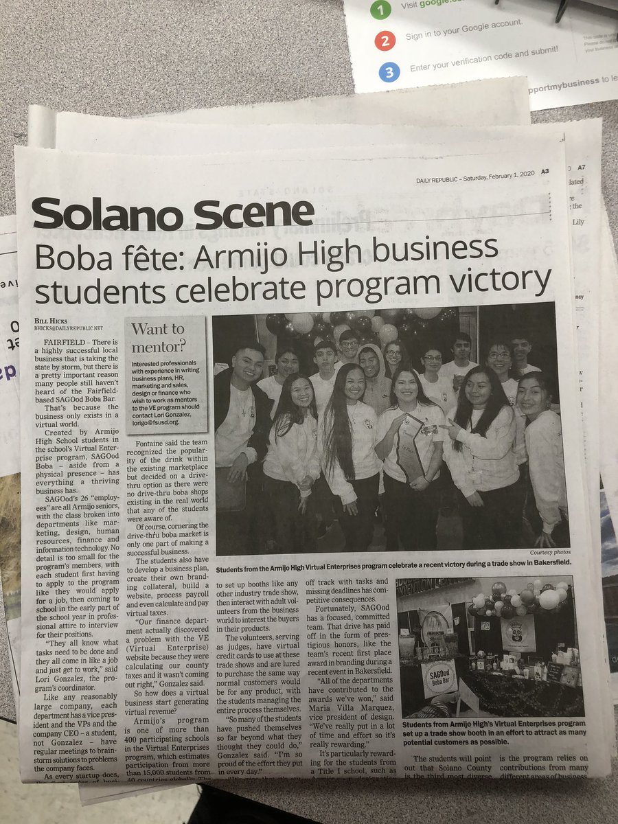 SagoodV's tweet photo. SAGOod made it on the Daily Republic newspaper! https://t.co/RvBG8scRYZ