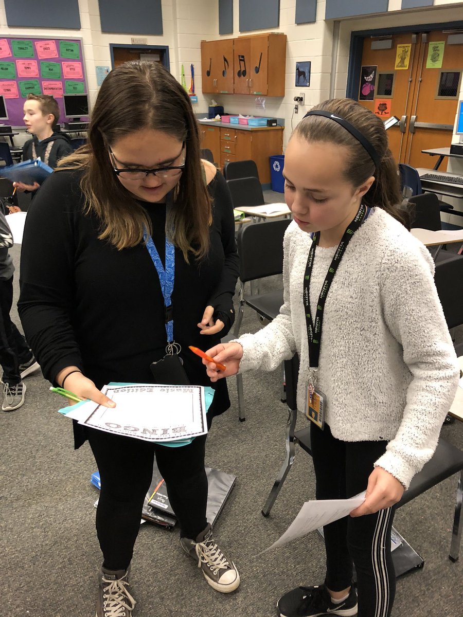 NBC_MSchorus's tweet photo. Exciting day getting to know the new Music and Media classes today while playing, “Music Bingo”! #musicandmedia #inspirethedesire #nbnation @EmerMatt @nbc_msprincipal @Sgraternbc @nbcsuper https://t.co/3l3eqN130X