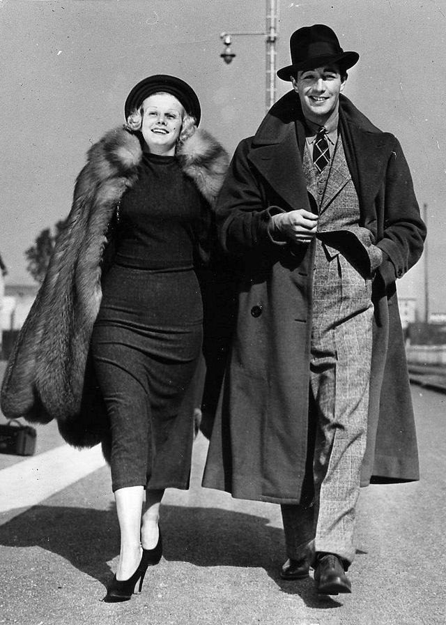 Just after this awful twenty-two day shoot, Jean raced to Pasadena with Robert Taylor on January 23, 1937, to attend FDR’s Birthday Ball in Washington. She would catch a horrible flu on the trip while still making twenty-two personal appearances in two days.