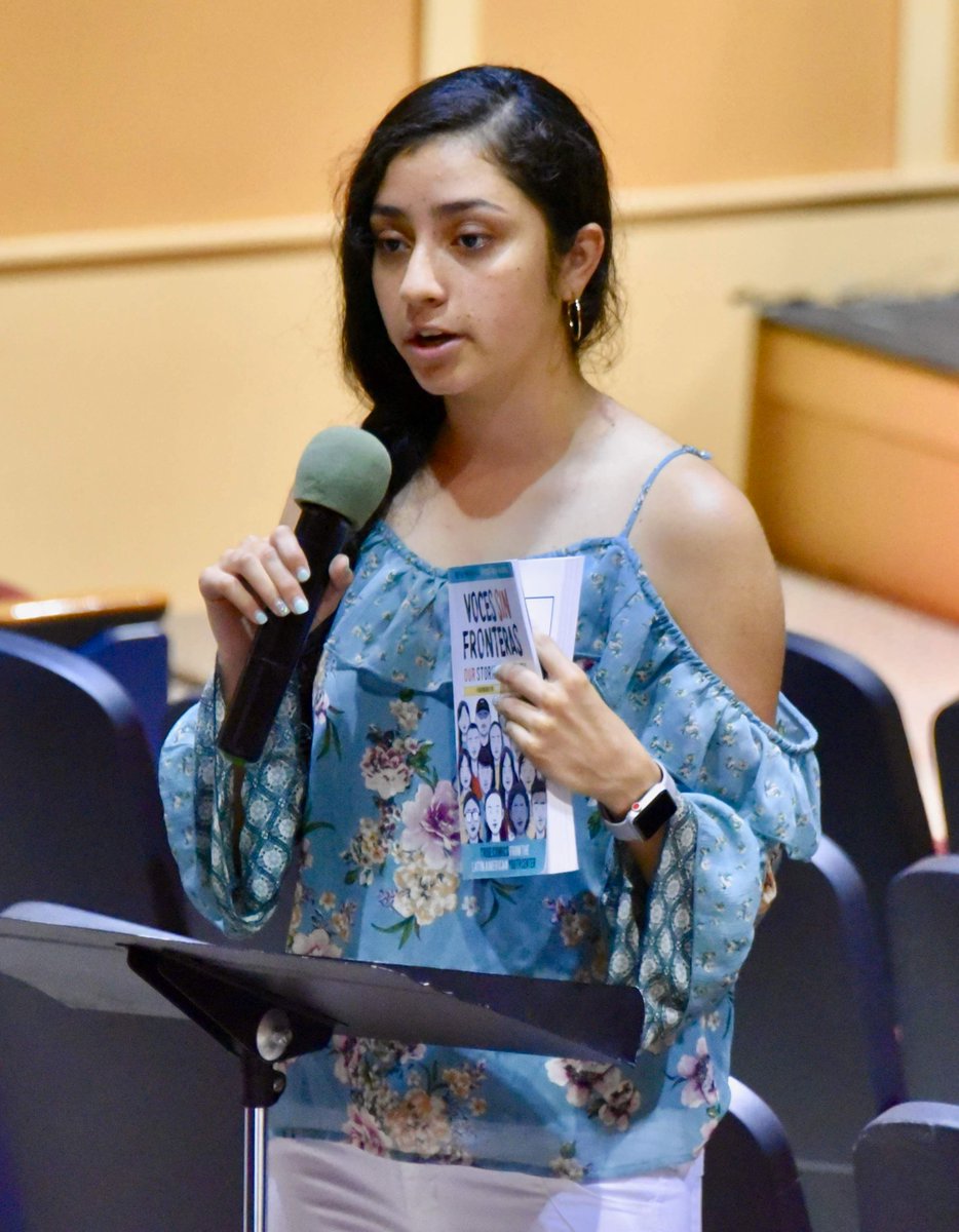 shoutmousepress's tweet photo. "By speaking up about my immigration story and owning my truth, I do my best to encourage others to own their own voices and use them to lift others up. This is the best way to make a positive impact." -Rosa, 'Voces Sin Fronteras' author #DignidadLiteraria https://t.co/75eKidPEYS https://t.co/qpp9g6DeGw