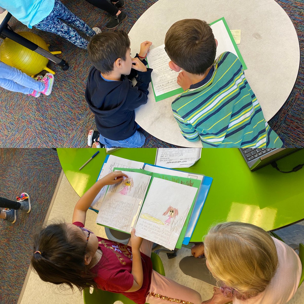 karitgillespie's tweet photo. Sharing our narrative with our first grade students #elperformancetask #writingrockstars #secondgraderocks #collaborate #newheights https://t.co/SJ5GYHmGwe