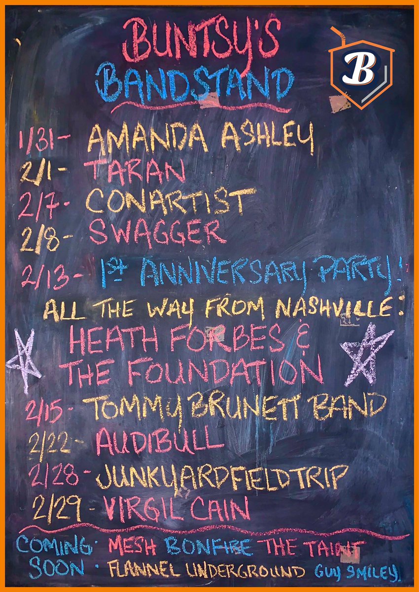 buntsys's tweet photo. Lots of great live local music this month. Plus a special show. Heath Forbes and The Foundation. All the way from Nashville. Tix on sale now at https://t.co/qogJgWPdQB. #concerts #wbee #music #localmusic #livemusic #alcohol #nashville #websterny #buntsys https://t.co/ODFz0JOlZ5
