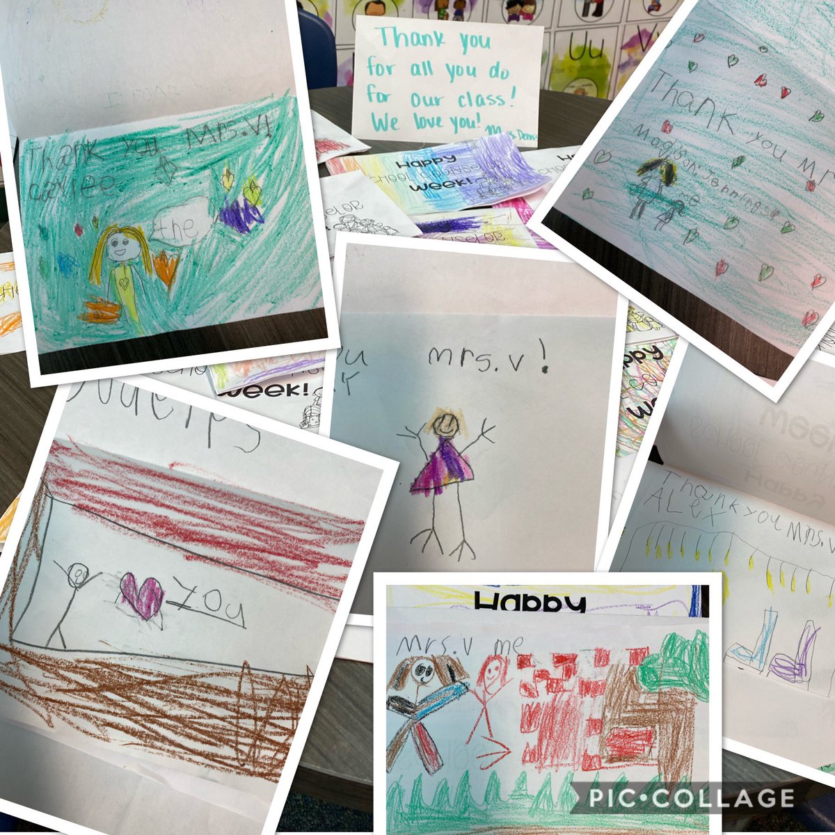 I love my kinder students! They definitely filled my bucket today with their amazing artwork! #ilovemyjob <a href="/NISDKallison/">Kallison Elementary</a> <a href="/NISDCounseling/">NISD Counseling</a> Thank you <a href="/DennisKendyl/">Kendyl Dennis</a> #NSCW2020