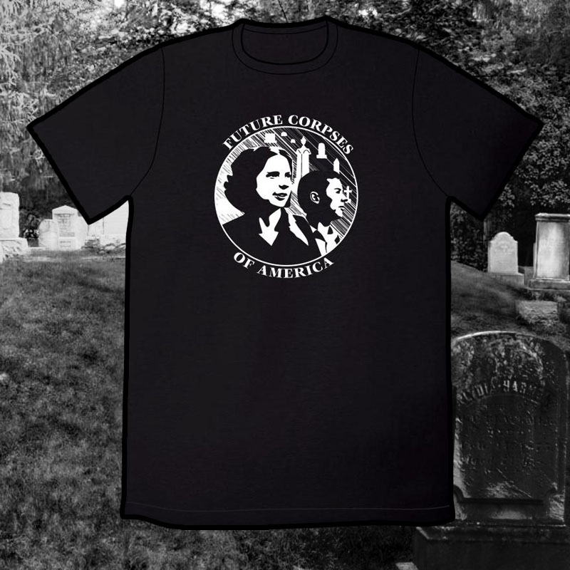 Future Corpses of America tee shirt from Cat & Girl by Dorothy Gambrell