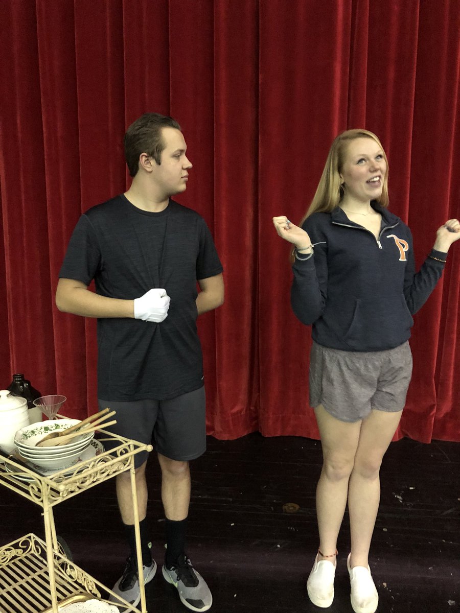 EFTheaterArts's tweet image. Our cast is hard at work to bring The Drowsy Chaperone to life!