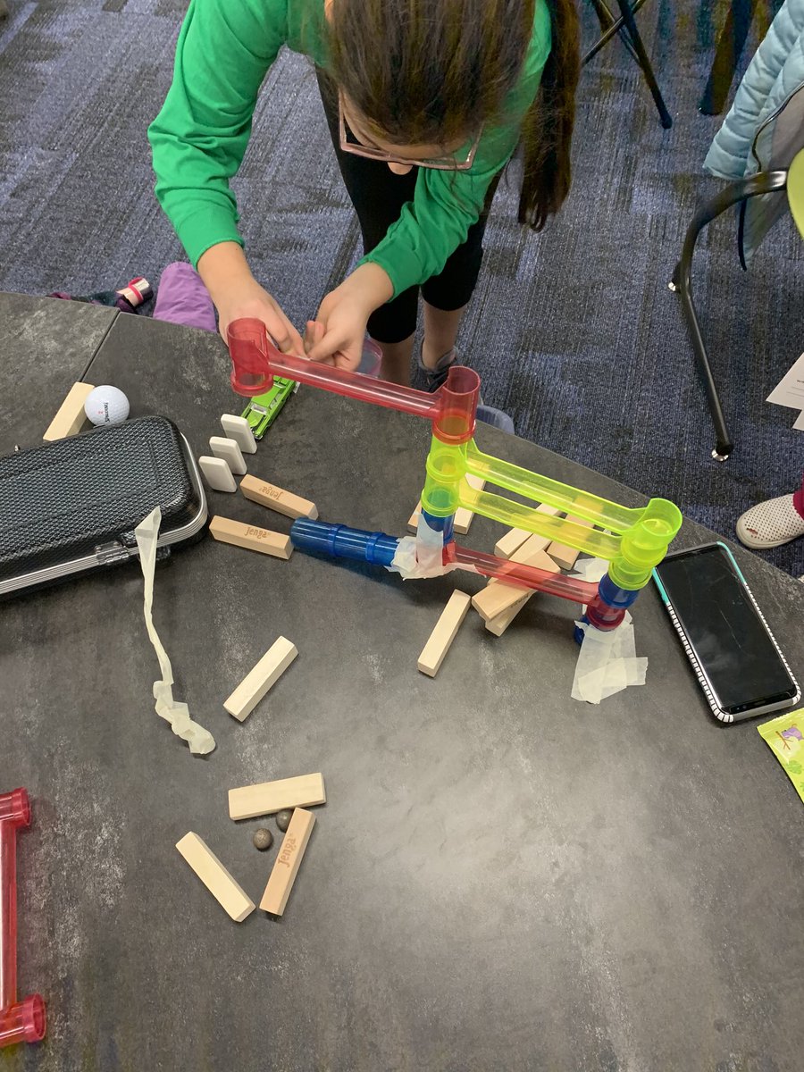 KirchercrewWIS's tweet photo. STEAM team at WIS! Building our own Rube Goldberg machines. SO creative! #innovation #wwsALLin https://t.co/01qAXuyUE1