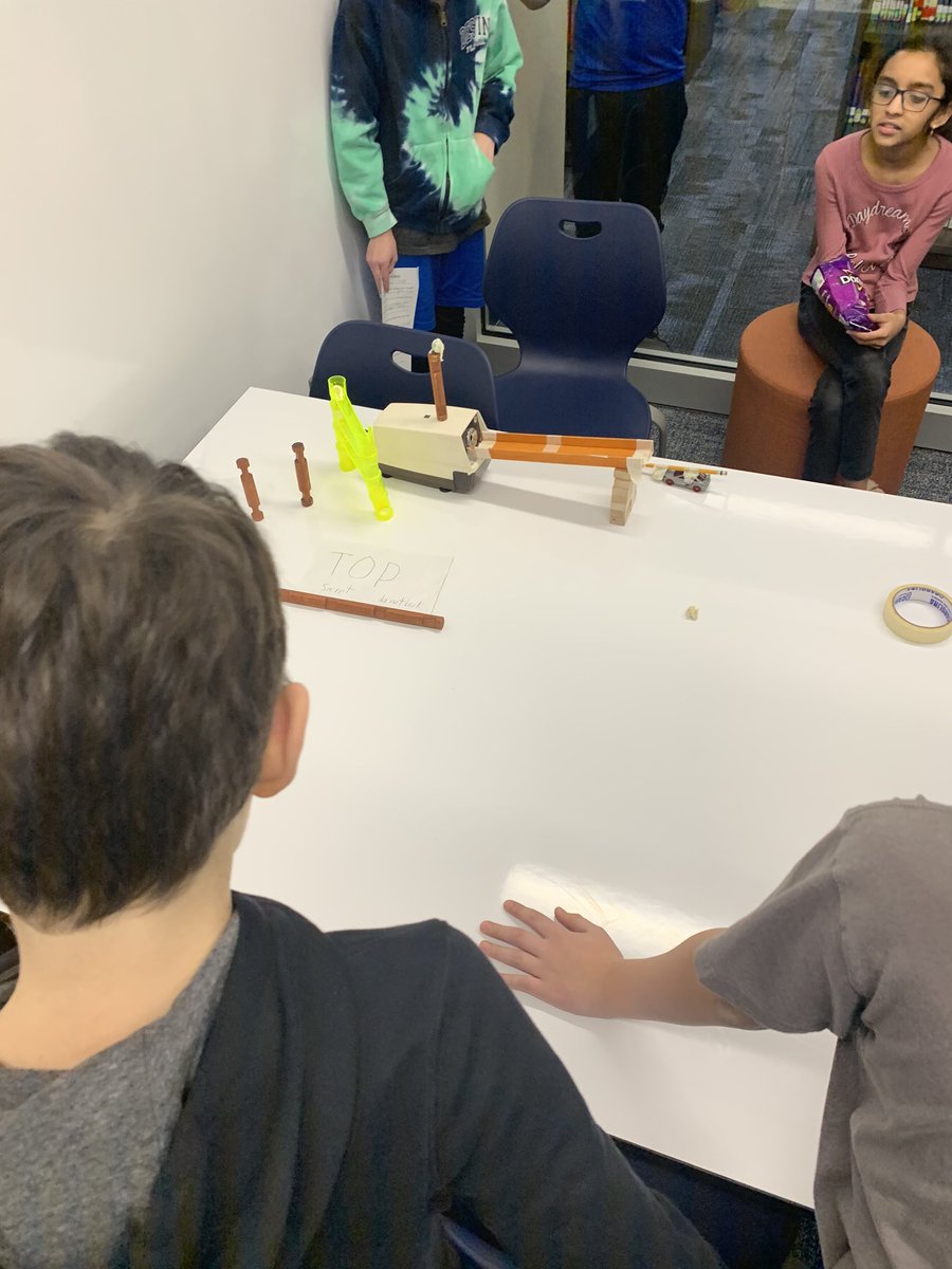 STEAM team at WIS! Building our own Rube Goldberg machines. SO creative! #innovation #wwsALLin