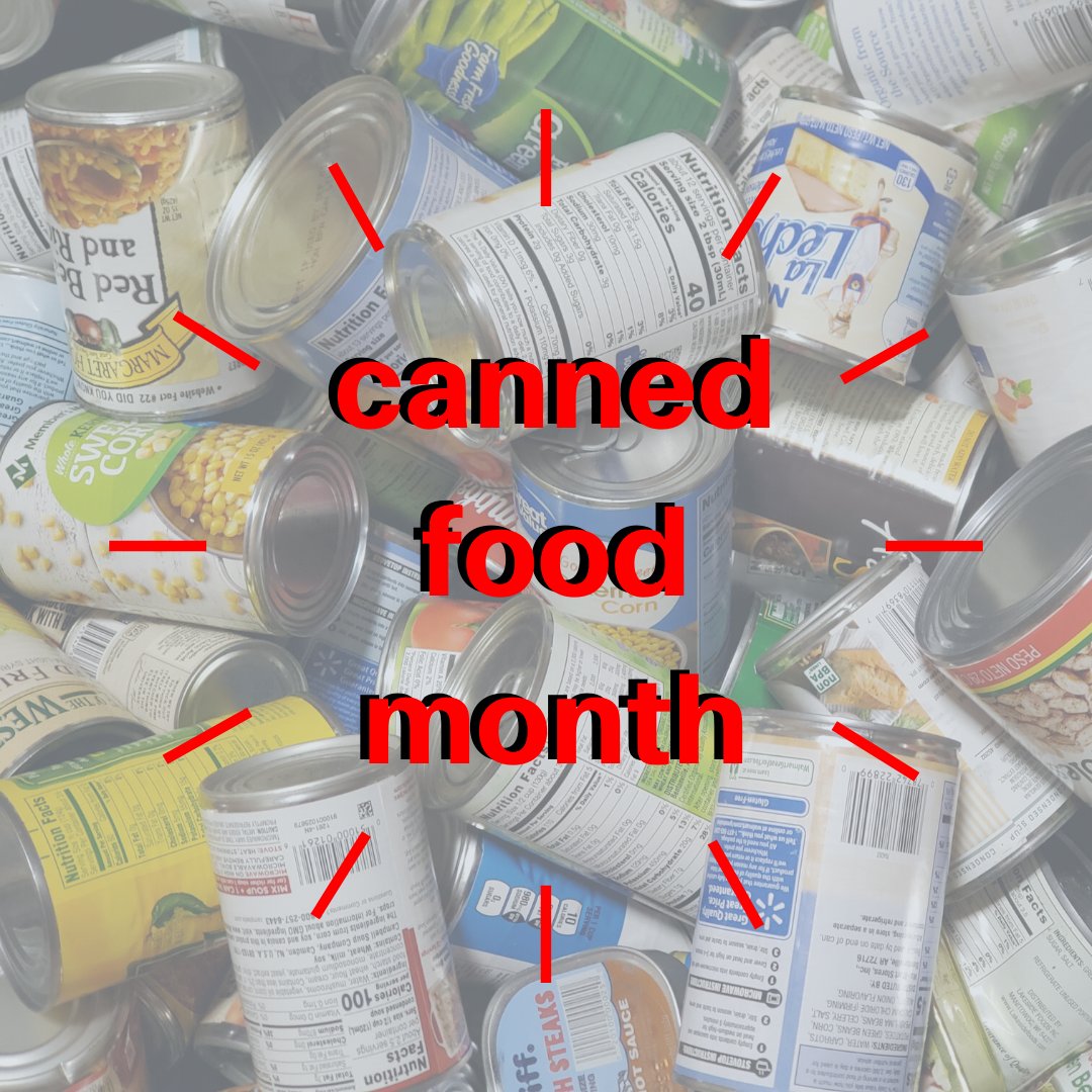 RoadrunnerFdBnk's tweet image. February is #CannedFood Month! We're excited. And have some interesting things coming to help commemorate it! Stay tuned....