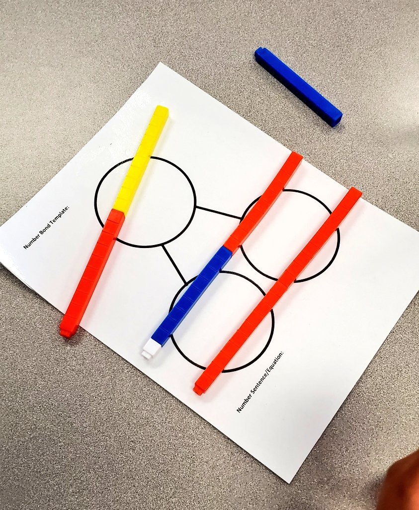 JRiversoCorreia's tweet image. Showing numbers in 3 different ways using Cuisenaire Rods #dp_math 😉