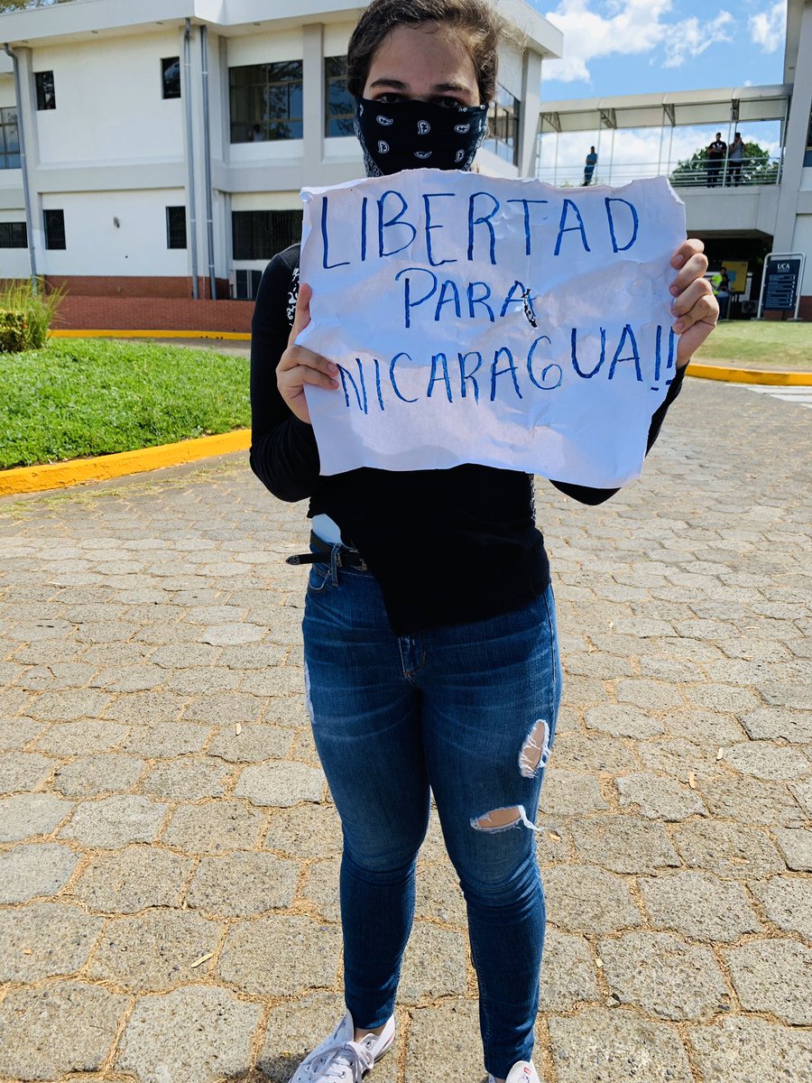 Aquí nadie se cansa hasta que el dictador se vaya 💪🏻

#Libertad para los #PresosPolíticos 🇳🇮

#VolvimosASalir