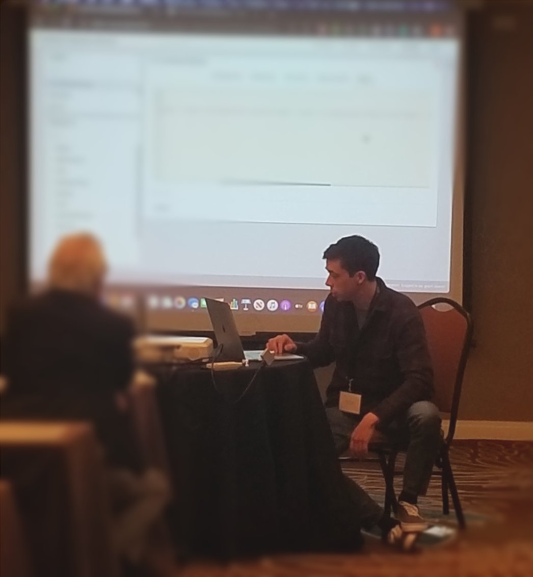 Semantic_Arts's tweet image. Grant Sisson from #SemanticArts demonstrates how easy it is to adopt the #eccenca functionality as a new user. #DCAF2020