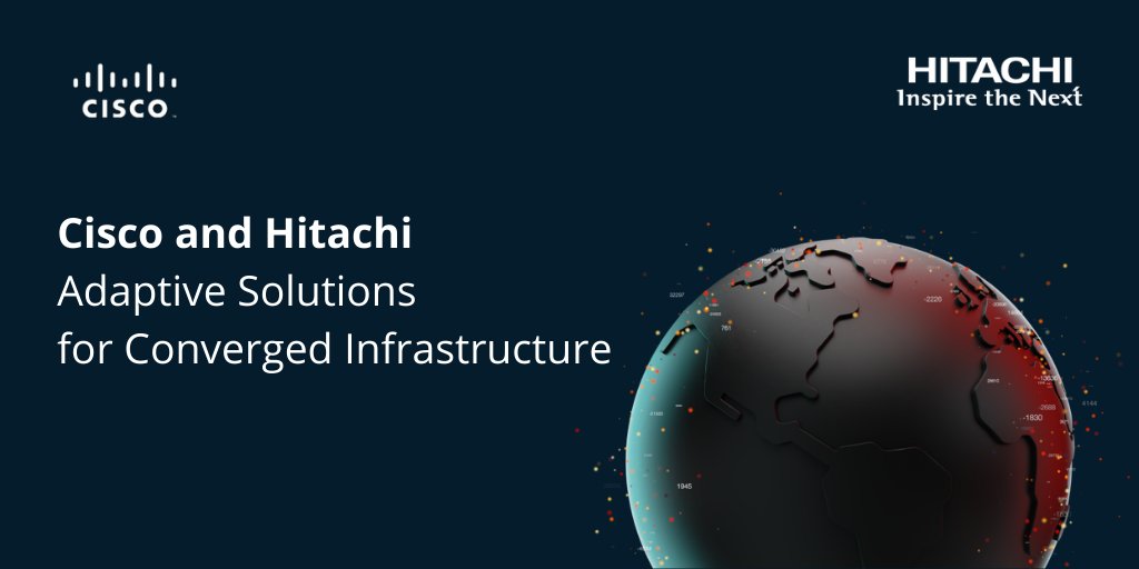 Taking our partnership with <a href="/Cisco/">Cisco</a> to the next level with a converged infrastructure with best of breed component and management software that can adapt to current and future technologies and business requirements. 

lnkd.in/gyJ6iHR
#YourDataOpsAdvantage #HitachiPartners