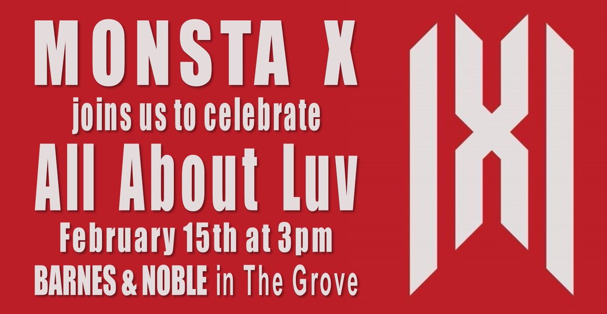 Barnes Noble Events The Grove On Twitter Monsta X Tickets On