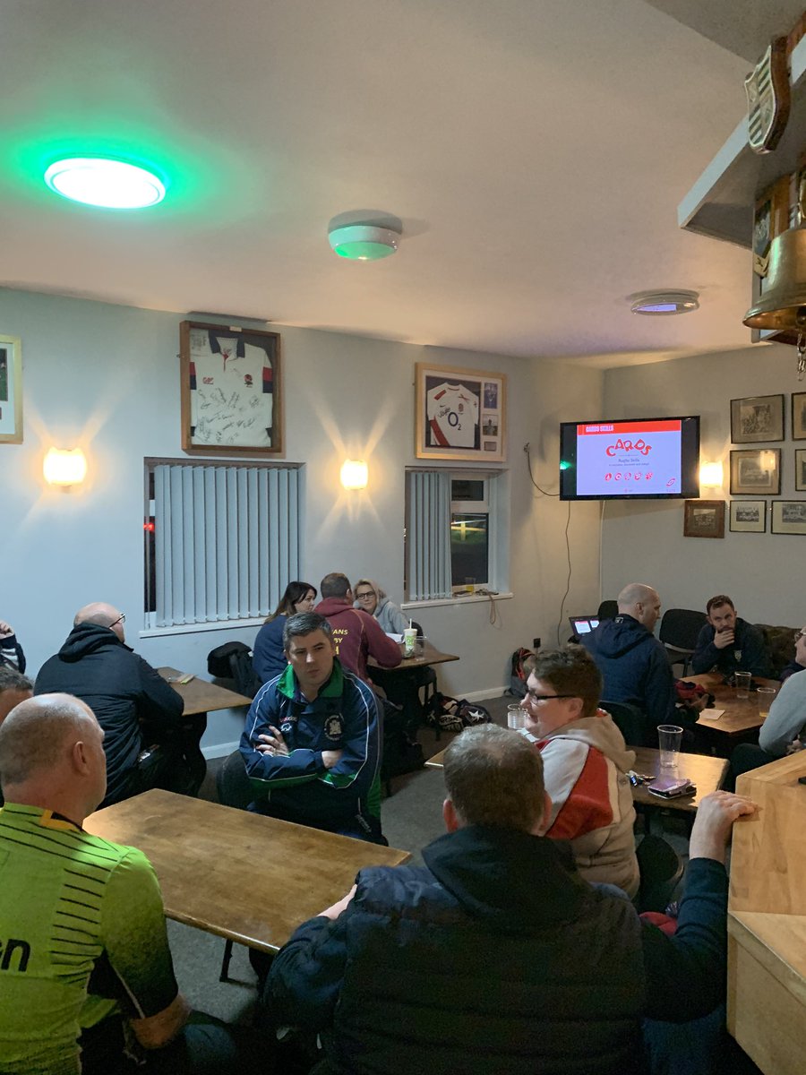 Enjoyable CARDS CPD <a href="/WboroRFC/">Wellingborough RFC</a> tonight loads of idea sharing and creative thinking. Well done all.