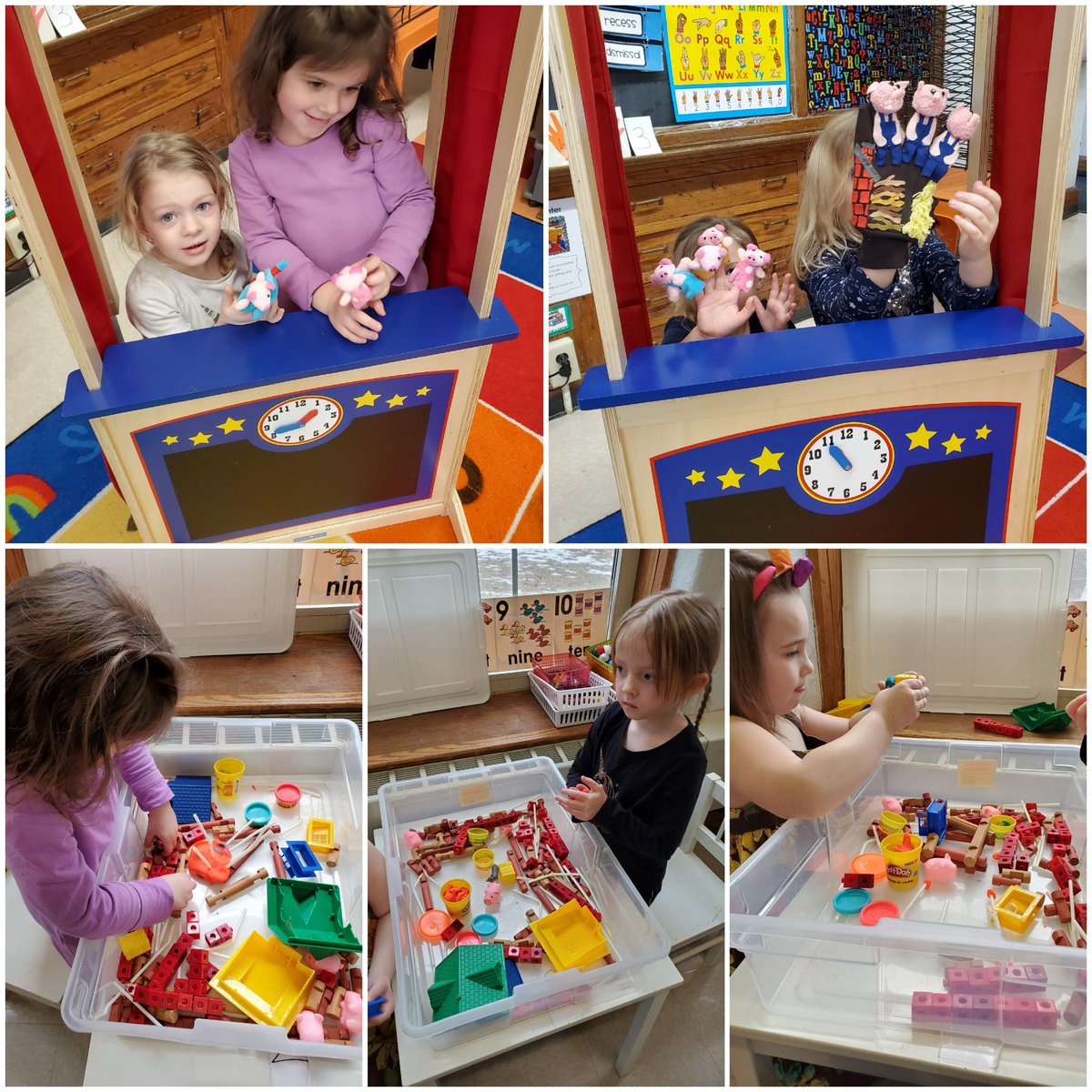 MrsWilliamsUPK's tweet photo. After reading The Three Little Pigs, we used our puppets to retell and straws, sticks and blocks to build their houses.
#GFSDUPK #3littlepigs
#puppetplay #stembuilding https://t.co/CSf4TTebig