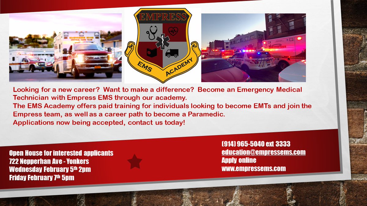 Empress Ems On Twitter The Next Ems Academy Will Begin Soon Join The Empress Ems Team And Make A Difference Our Earn While You Learn Program Sets You On An Exciting Career