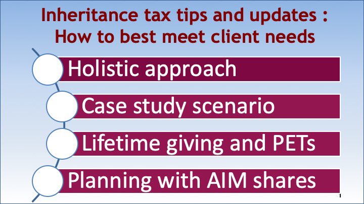 Looking forward to speaking at @FTAdviser conference on #TaxEfficientInvesting in Leeds this Thursday. Here’s a quick peek of my session @FT  @CIOTNews @ICAEW @ICAEW_Tax @STEPSociety @lawsocgazette -