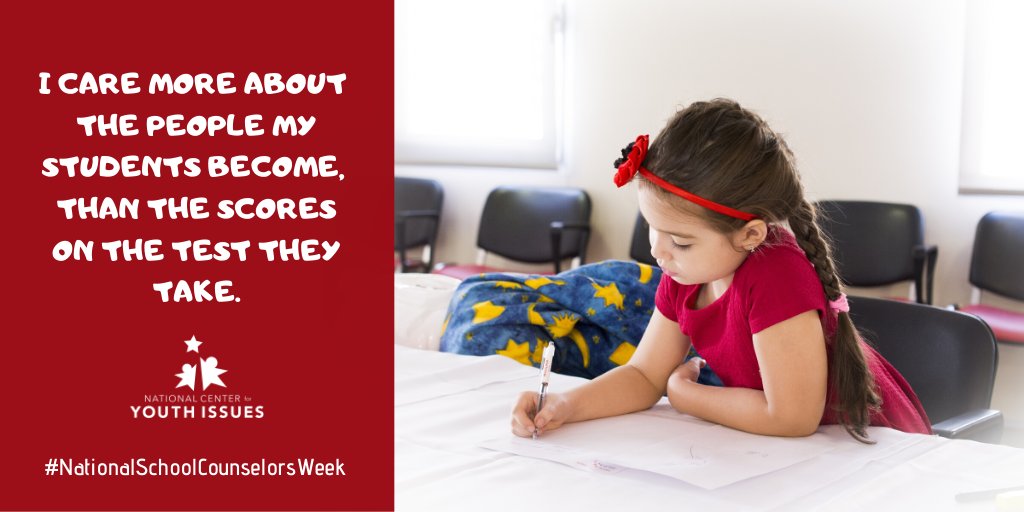 NCYI's tweet photo. "School Counselor" is not the only title for what you do. Add in "World Changer," or "Life Saver," or "Hope Giver." School Counselors impact the next generation and shape the future. We are thankful for the work you do daily!
#schoolcounselorsrock #NSCW2020 https://t.co/IXXo8YXEYf