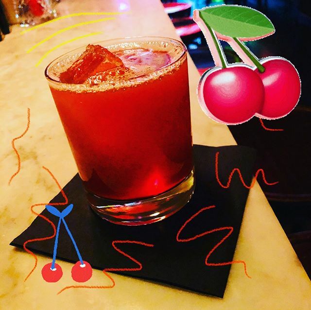 troostnyc's tweet photo. CHERRY COLORED FUNK !
Now shaken and poured for ya at Troost :) Gin/ cherry basil Shrub / Sfumato / lemon juice / POW! 
By @marissadanae https://t.co/3cdjuMPagW