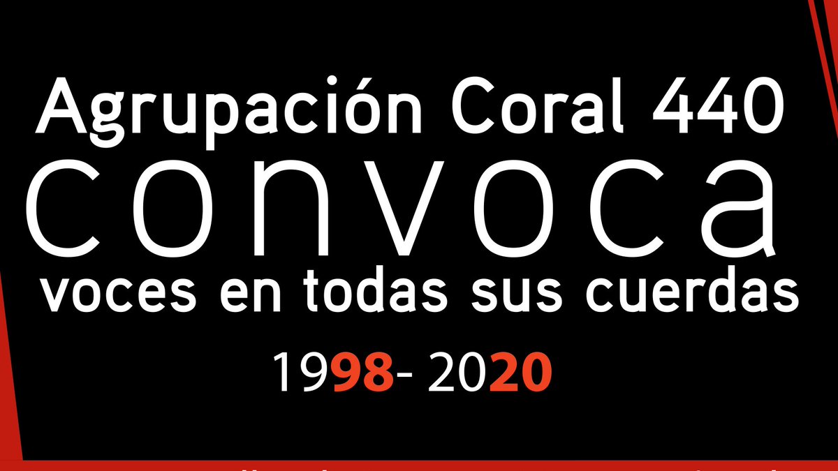 coroslp's tweet photo. Convocatoria 2020 !!!! 

Inscripciones
agrupacioncoral440@yahoo.com.ar 

#agrupacioncoral440 #convocatoria2020 #coros #coroslaplata #laplatacoros #asociacioncivil440 #musicacoral #programacioncultural #programacion2020 #laplatacapitaldelcantocoral https://t.co/gHJkM3ka75