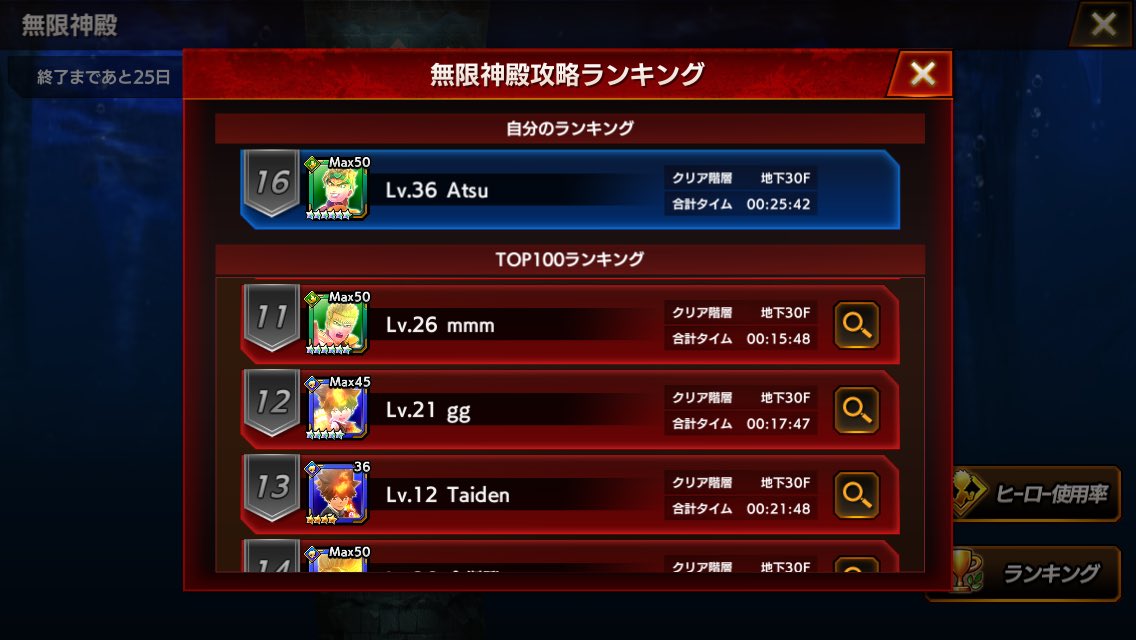 RedRaoh's tweet photo. 全員アメリカとヨーロッパから遊んでいるチートですね。

1位〜4位と11位〜14位全員Reddit(2chとにているサイト)のユーザーです。僕も同じくRedditをよく使っているのでこの人全員見たことあります。😑

#オレコレ2
#ジャンプ大戦 https://t.co/KexKXmkSSF