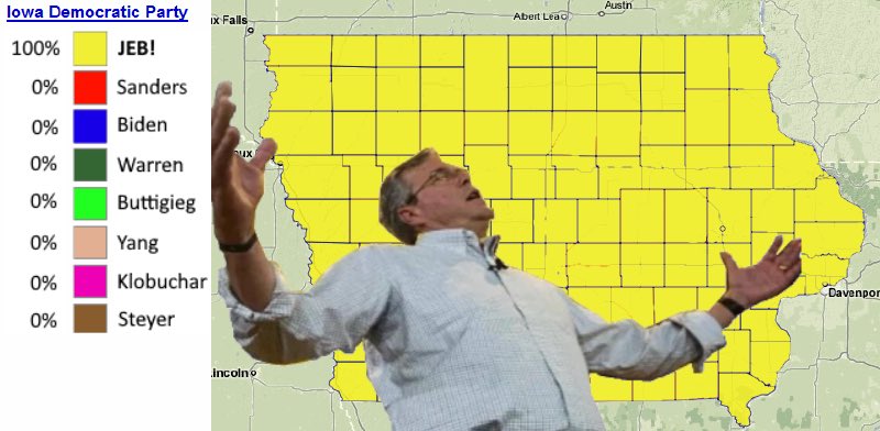 #BREAKING: early results in Iowa show surprise winner