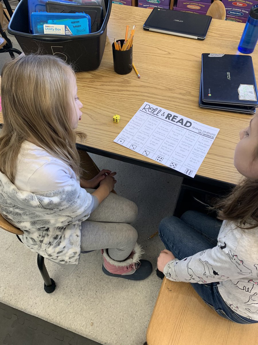 mccartney2grade's tweet photo. Practicing our phonics sounds this week with Roll & Read! Students loved being able to help each other! #dcsdpln #2ndrocks #jeffjetssoar #readingisfun https://t.co/t4rzAov4cJ