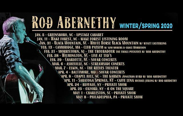 rodabernethy's tweet photo. New tour dates for 2020!
.
.
.

#folkallianceinternational 
#farmfolkfia #rodabernethy
#folkalliance
#fai
#swrfa
#nerfa
#acousticguitar
#12string
#6string
#americansongwriter
#folksinger
#americana
#singersongwriter https://t.co/QQigdVoYcP https://t.co/fGsFAs4K1U