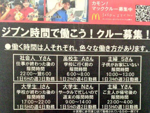隙間バイトと称して仕事の後にまだ働く人の一例がこちら。体に気をつけてください…【心配】