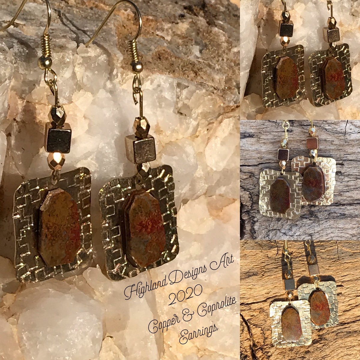 twinlukers's tweet photo. @DownlandCrafter Made some Copper Earrings and Adjustable rings for our Crew!! #copperjewelry #copperearrings #stoneearrings #etsyfinds #etsygifts #etsycopper #etsyoninstagram #handmade https://t.co/mjLfGvWZ6f