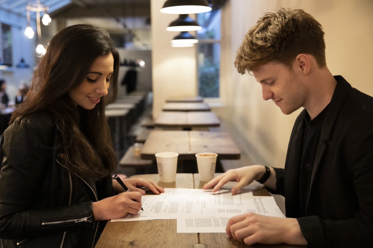 Dana_McKeon's tweet photo. IT’S OFFICIAL! 💥 So excited to finally announce that I’ll be releasing a brand new single with @hrmusicgroup distributed through @sonymusic this month! @HalfCrescent and I were all smiles putting pen to paper... cannot wait for this baby to be out in the world! 🎶 Stay tuned ❤️ https://t.co/AaO6XpH6rd