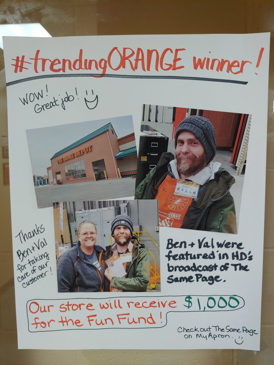 THD_3488's tweet photo. Recognizing Ben at our staff meeting today. So proud of him... and Val... for putting our customer first! @marantes1 @whipplenh @CaffreyDamien @SpragueVal @JoshSirois5 https://t.co/RFNa366RJr