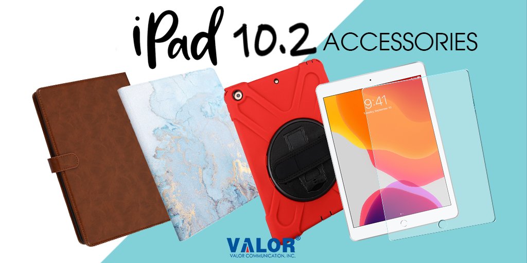ValorComm's tweet photo. Valor Communication has a great wholesale selection of iPad 10.2 7th Generation cases and accessories for your store. From heavy duty cases to the fancy folio cases to tempered glass! Don’t wait, shop today!
https://t.co/bZ8UlmZigr

#wholesale #ipad102 #tabletcases #tabletcover https://t.co/gisckjrlEr