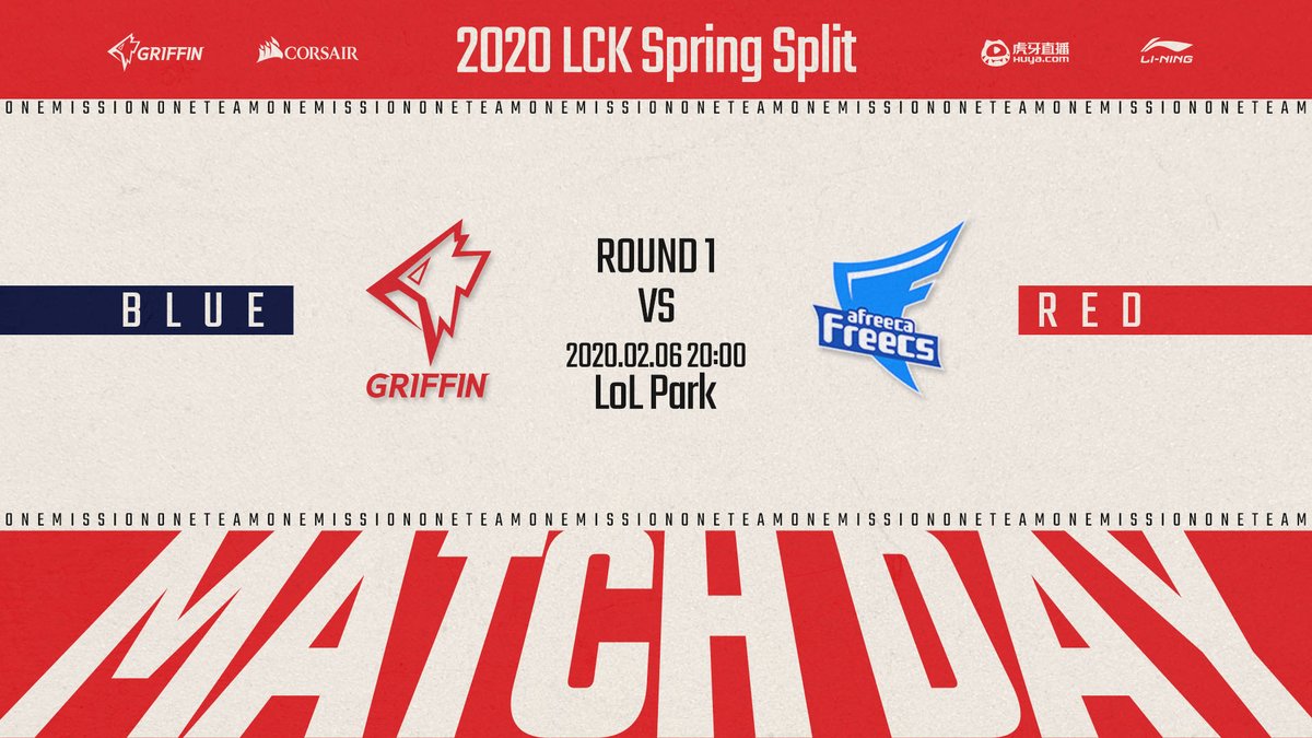 TeamGriffinLoL's tweet photo. ⭐D-Day #FlyGriffin⭐

그리핀이 승리로 2020 스프링 시즌을 출발할 수 있도록 많은 응원 부탁드립니다!

Please support us so Griffin can start the 2020 Spring Season with a win!

✔2/6 8PM(KST) vs AF

#FlyGriffin #GRFWIN #GRIFFIN https://t.co/BFiJYeDmYV