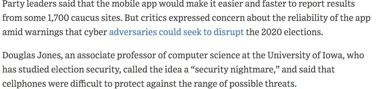 A poorly functioning tabulation app that is one of three ways results are tabulated has only minimal impact on the integrity of the elections. Let us not go overboard in making this a larger issue than it is.