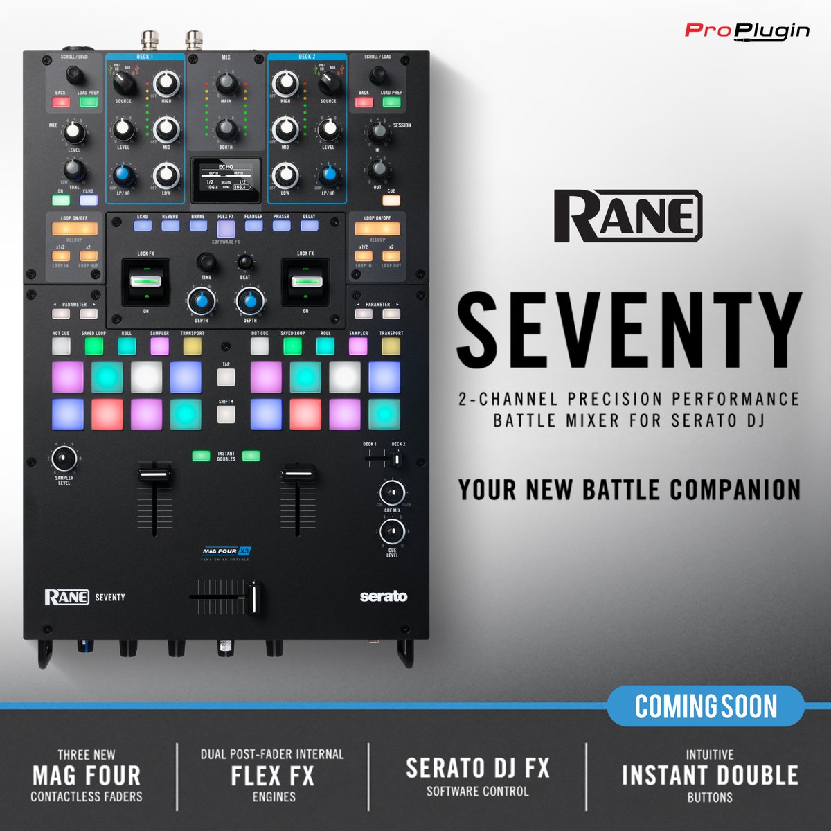 ProPlugin's tweet photo. Coming soon Mixer DJ รุ่นล่าสุดจาก Rane กับ Rane Seventy

#ProPlugin #AmplifyYourDreams #RANE #RANEDJ #Serato #DJ https://t.co/Dw8kUuTaDY