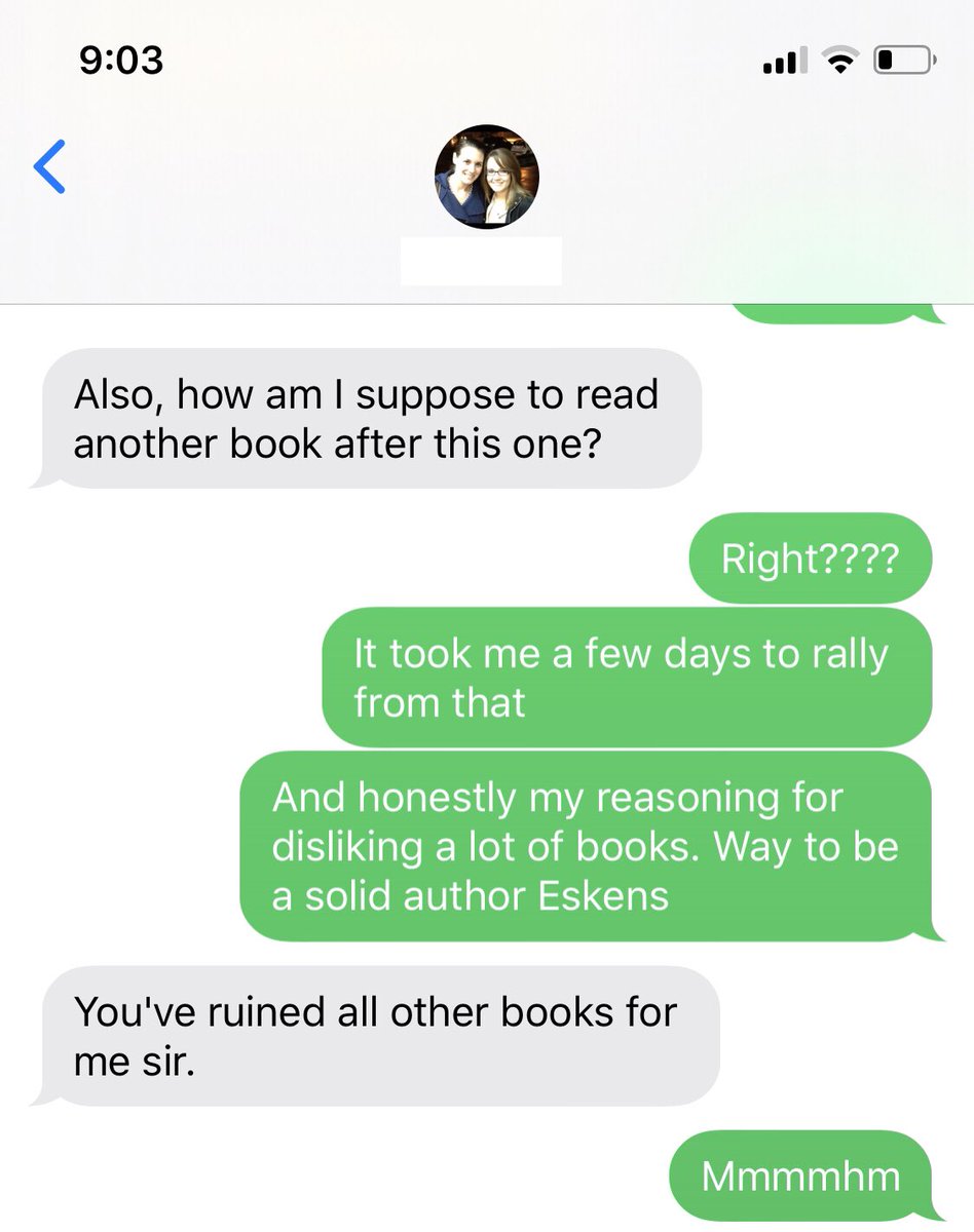 alaina_bates's tweet photo. When you and your BFF spend your evening explaining the levels of admiration you have for @aeskens ‘s literary talent. In short- he raised our reading standards and simultaneously shattered our hearts with his latest Nothing More Dangerous. With all respect 💜 https://t.co/MgkoE414RN