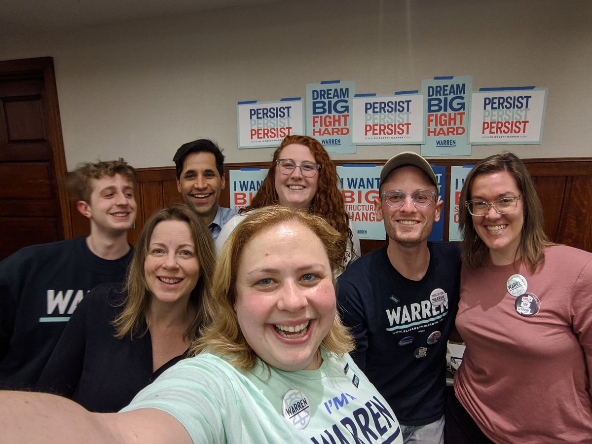 phillyforwarren's tweet photo. Lots of #PhillyForWarren volunteers showed up to be observers at tonight's remote IA Caucus! It was really exciting to take part in this piece of American politics. The @ewarren corner was by far the most exciting place to be!
@IAforWarren @TeamWarren @PennforWarren #Warren2020 https://t.co/oyfcHa4iZd