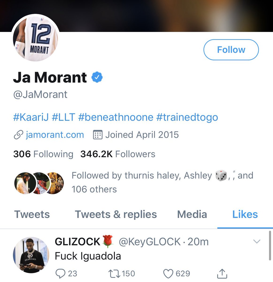 LALeBron23's tweet photo. Ja Morant is the boldest rookie since who? https://t.co/KbsJ4GGMGh