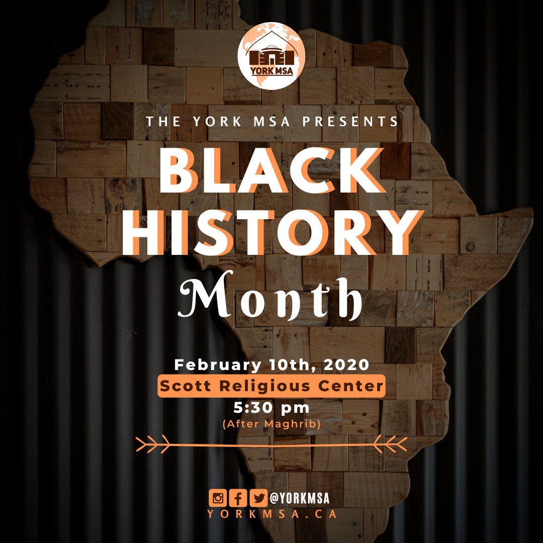 YorkuMSA's tweet photo. Ok, so y'all know February is #blackhistoymonth right? The real question is, do y'all know that we are hosting a gathering for it?? 

Drop by this Monday, Feb 10th at SRC after maghrib salah for a surprise guest speaker 👀👀

Check out FB and IG for more deets! https://t.co/PZHLQpCNYs