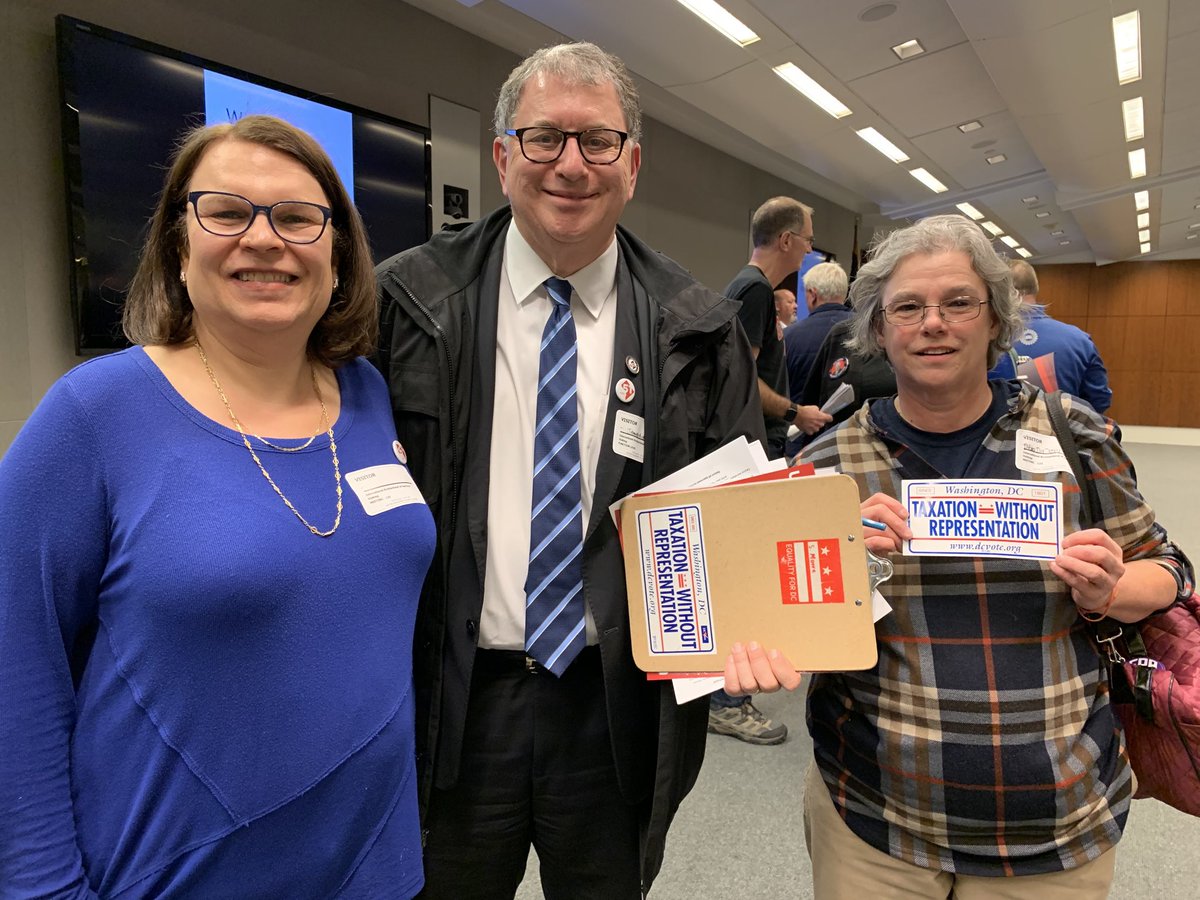 Advocating for DC Statehood at the satellite Iowa caucus in DC. #DCStatehood #IowaCaucuses
