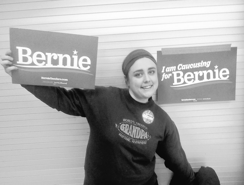 eclairification's tweet photo. me at the #lastcaucus February 3 2020 https://t.co/PZdiscNHVz