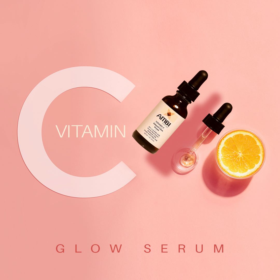 Achieve and maintain a healthy, youthful glow with our New AMBI® Even &amp; Clear® Vitamin C Glow Serum! ✨✨ 
Shop online at AMBI.com #AmbiSkincare
