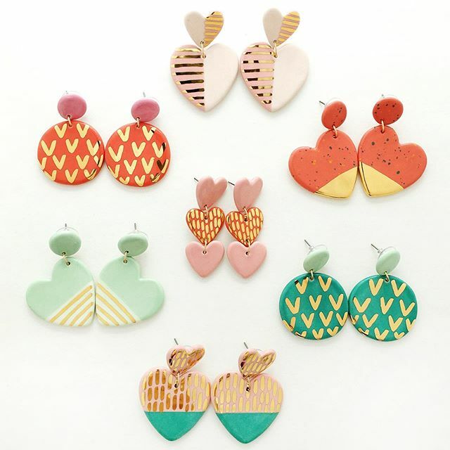 The Valentine collection is here! 💗 Visit the link in my profile to shop all the heart earrings and a few necklaces too. Let me know which piece is your favorite and tag a friend who would love some hearts for their ears! ❤️ ift.tt/39b8tbP