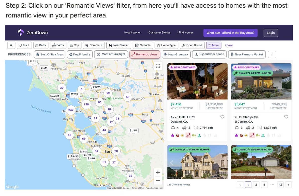 homebyte_hq's tweet photo. Limited time: a #RomanticViews Home search filter! We know Bay Area folks love a Buena Vista ๐. Check out this filter on https://t.co/80tNFBmktJ (link in bio). Search for the best homes that proclaim beautiful views ๐
, and find some homes to visit with your special someone. https://t.co/2nhc4kZ2yT
