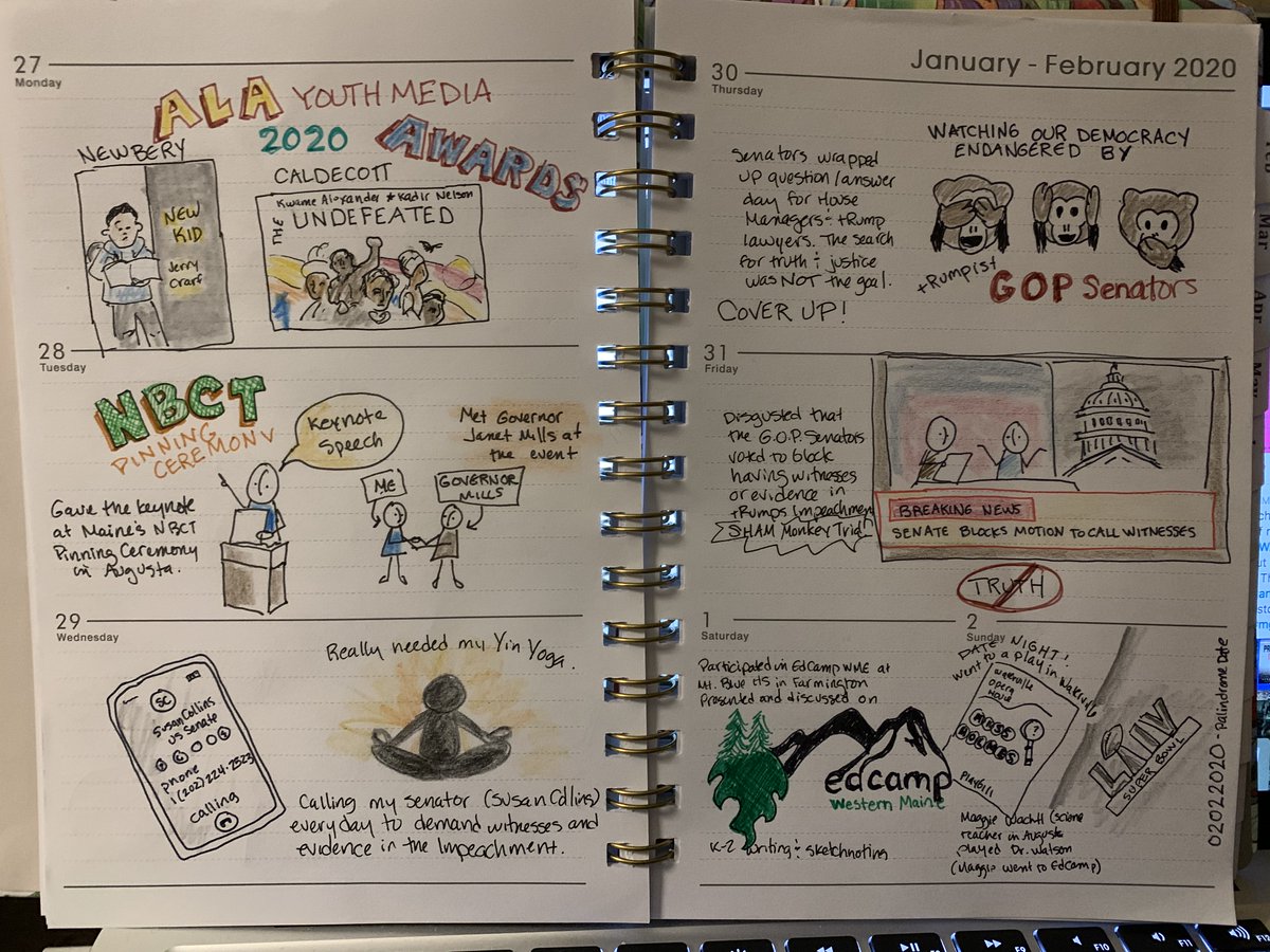 LitCoachLady's tweet image. A3 Well, my journals are incredibly reflective, but this year I am also ending my day with a Daily Doodle where I reflect on my day and capture something I want to remember with a sketch or doodle. SO FUN! #MultimodalWriting #TeachWrite
