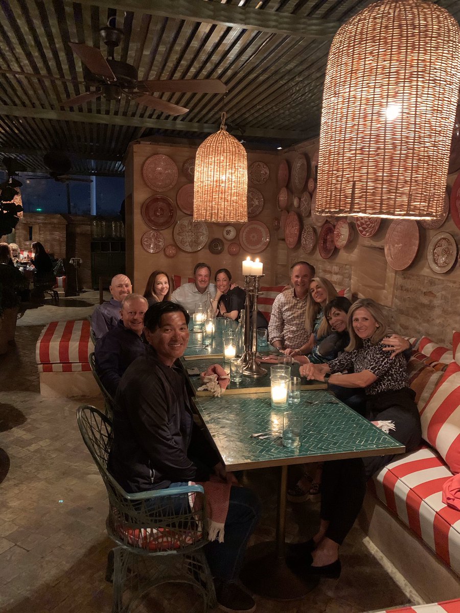 ScottMccarron's tweet photo. One of the many great nights we had while playing in @MoroccoChamp Dinner at #Elfenn @jerrykelly13pga @Steve_Flesch @Ridinfences @dinaflesch @KenTanigawa and Kent Jones. @ChampionsTour https://t.co/V2F81h4BeJ
